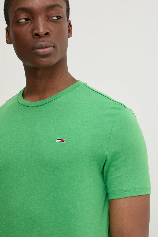 Tommy Jeans tricou verde DM0DM20363