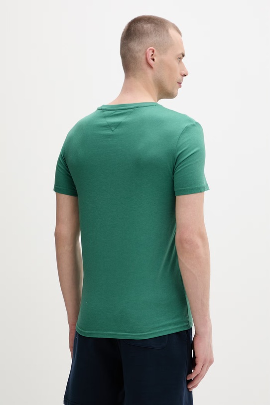 Odzież Tommy Jeans t-shirt męski DM0DM20363 zielony
