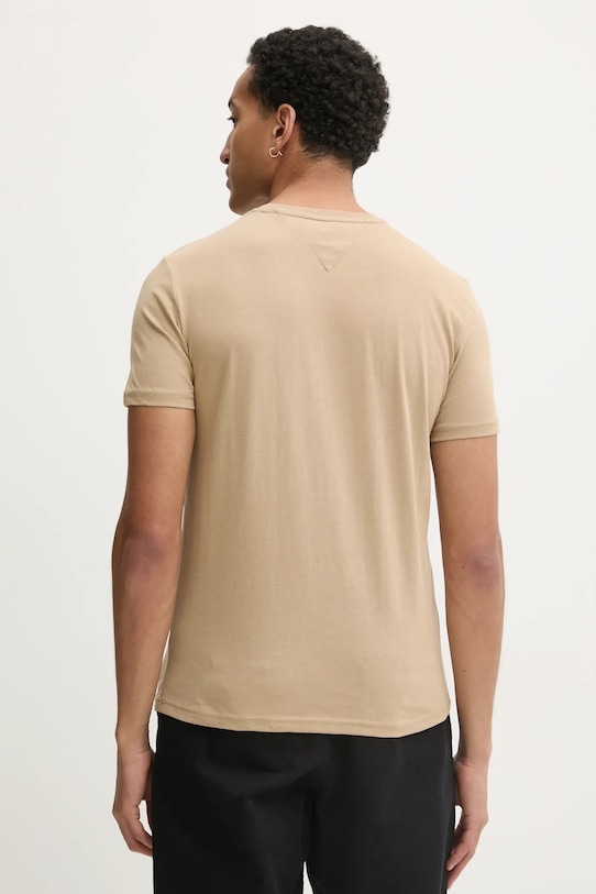 Odzież Tommy Jeans t-shirt DM0DM20363 beżowy