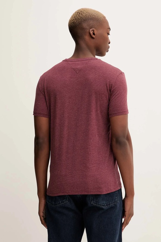 Îmbrăcăminte Tommy Jeans tricou DM0DM20363 burgundia