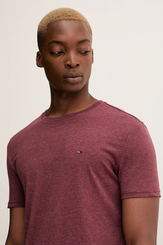 Μπλουζάκι Tommy Jeans μπορντό DM0DM20363