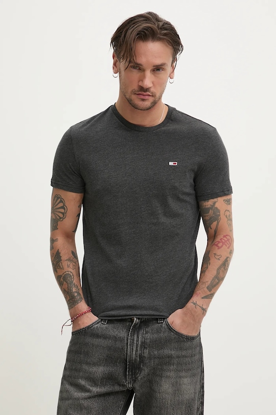 Футболка Tommy Jeans slim сірий DM0DM20363