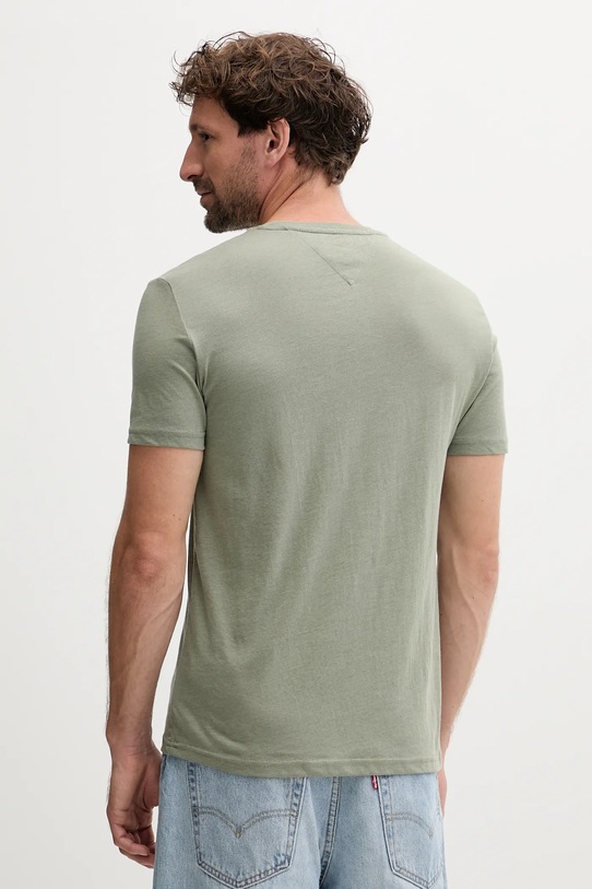 Tommy Jeans t-shirt DM0DM20363 zielony SS25
