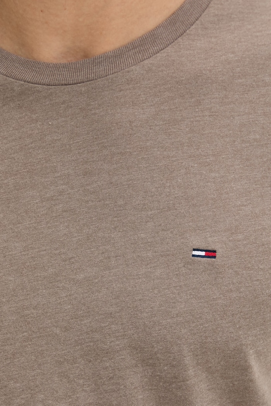 Tommy Jeans tricou bărbați DM0DM20363 maro