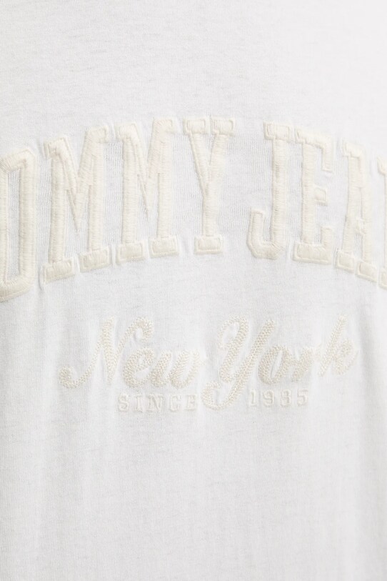 Бавовняна футболка Tommy Jeans DM0DM20356 білий