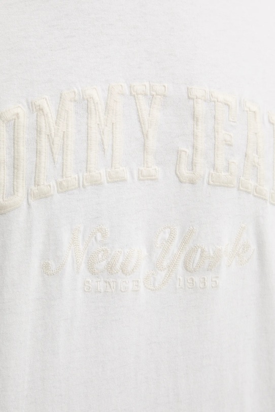 Bavlnené tričko Tommy Jeans DM0DM20356 biela