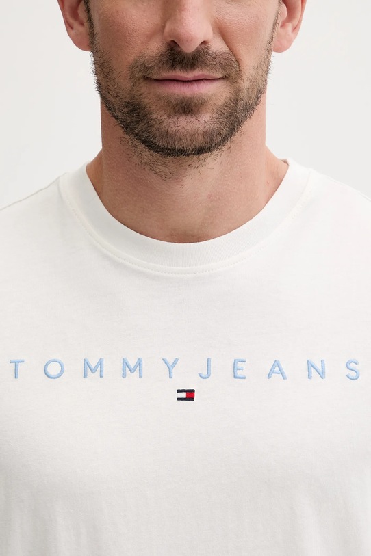 Tommy Jeans t-shirt bawełniany biały DM0DM20744