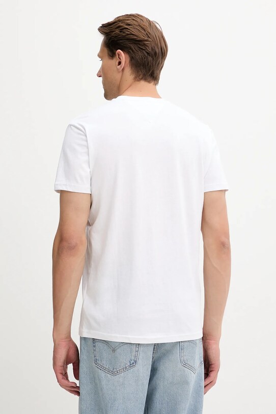 Бавовняна футболка Tommy Jeans DM0DM20744 білий SS25