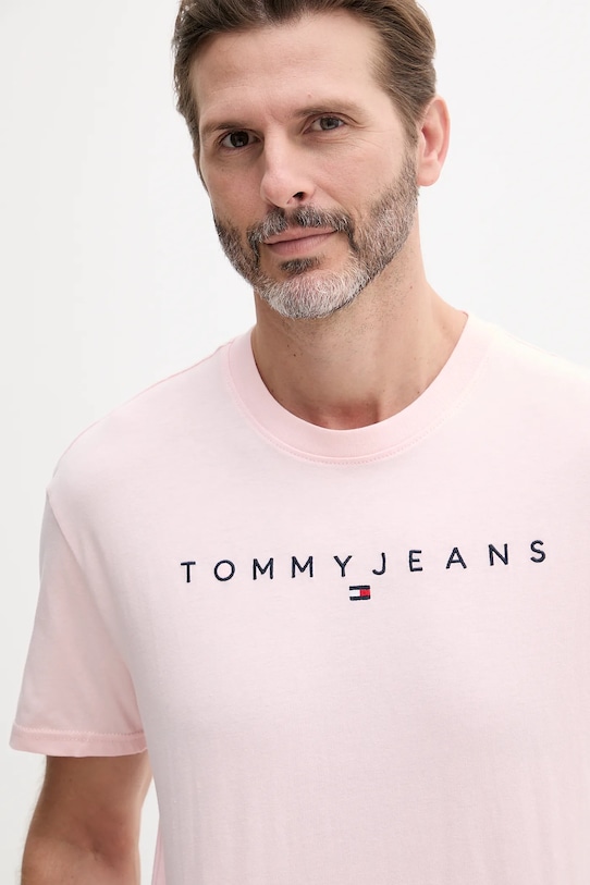 Îmbrăcăminte Tommy Jeans tricou din bumbac DM0DM20744 roz