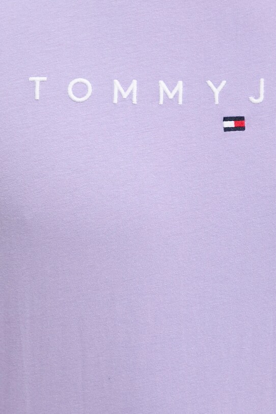 Tommy Jeans tricou din bumbac violet DM0DM20744