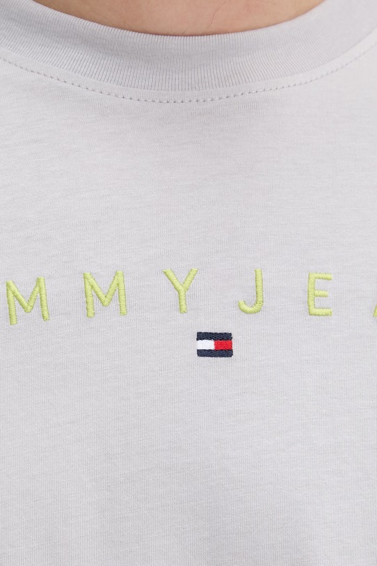 Tommy Jeans tricou bărbătesc de bumbac DM0DM20744 gri