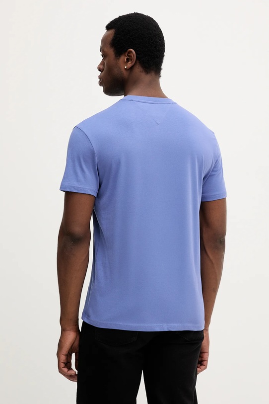 Bavlněné tričko Tommy Jeans DM0DM20744 modrá SS25