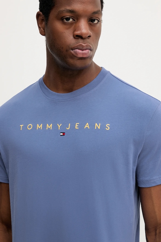 Oblečenie Bavlnené tričko Tommy Jeans DM0DM20744 modrá