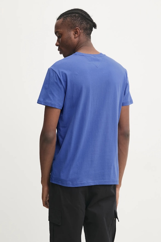 Одяг Бавовняна футболка Tommy Jeans DM0DM20744 фіолетовий