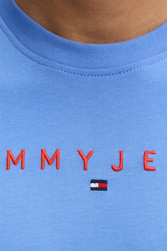 Tommy Jeans tričko pánske bavlnené DM0DM20744 modrá