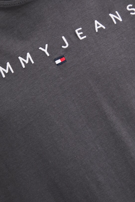Бавовняна футболка Tommy Jeans DM0DM20744 сірий