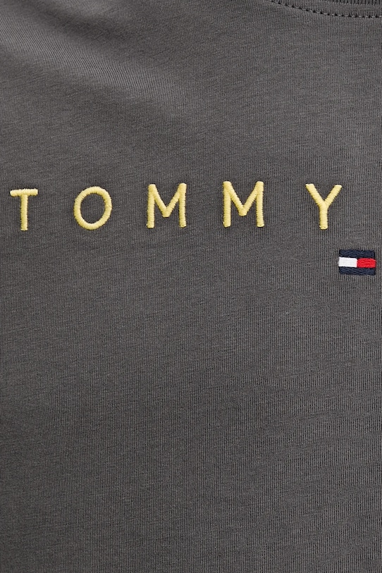 Хлопковая футболка Tommy Jeans DM0DM20744 серый