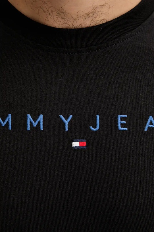 Bavlnené tričko Tommy Jeans čierna DM0DM20744