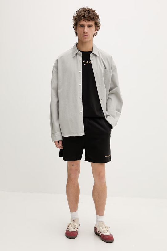 Tommy Jeans t-shirt męski bawełniany DM0DM20744 czarny AA00