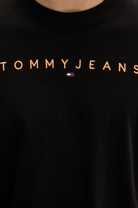 Tommy Jeans t-shirt męski bawełniany DM0DM20744 czarny