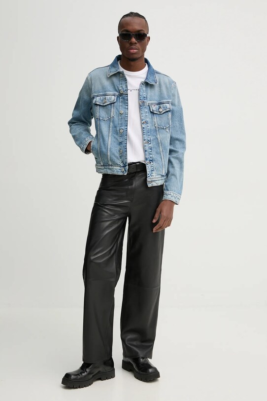 Бавовняна футболка Tommy Jeans DM0DM21110 білий SS25
