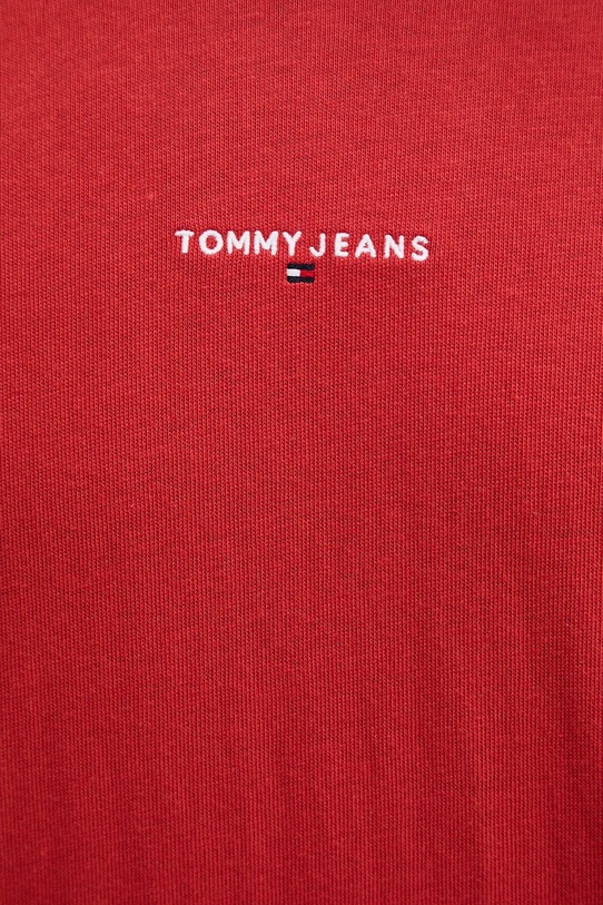 Pamučna majica Tommy Jeans DM0DM21110 crvena