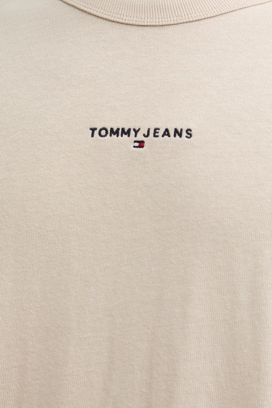 Tommy Jeans t-shirt bawełniany DM0DM21110 beżowy