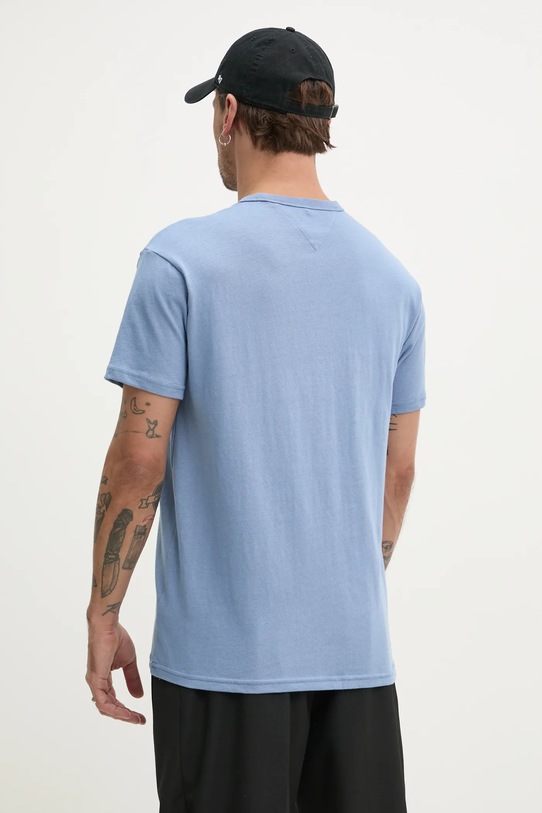 Îmbrăcăminte Tommy Jeans tricou din bumbac DM0DM21110 albastru