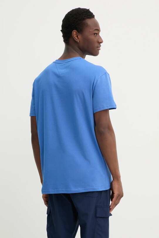 Одежда Хлопковая футболка Tommy Jeans DM0DM21140 фиолетовой