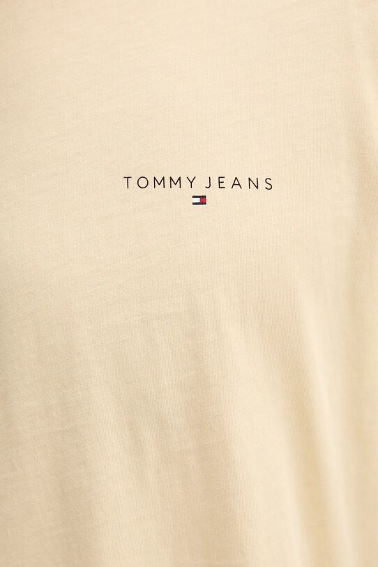 Бавовняна футболка Tommy Jeans жовтий DM0DM21188
