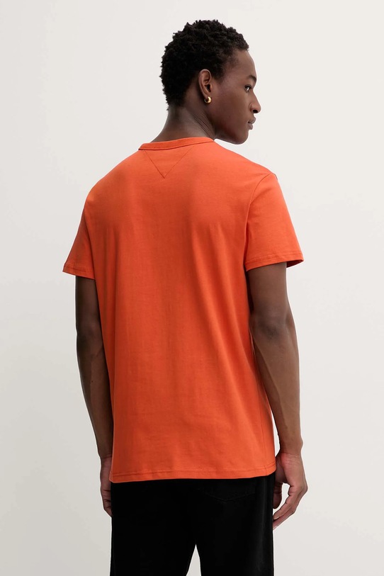 Oblečenie Bavlnené tričko Tommy Jeans DM0DM20322 oranžová
