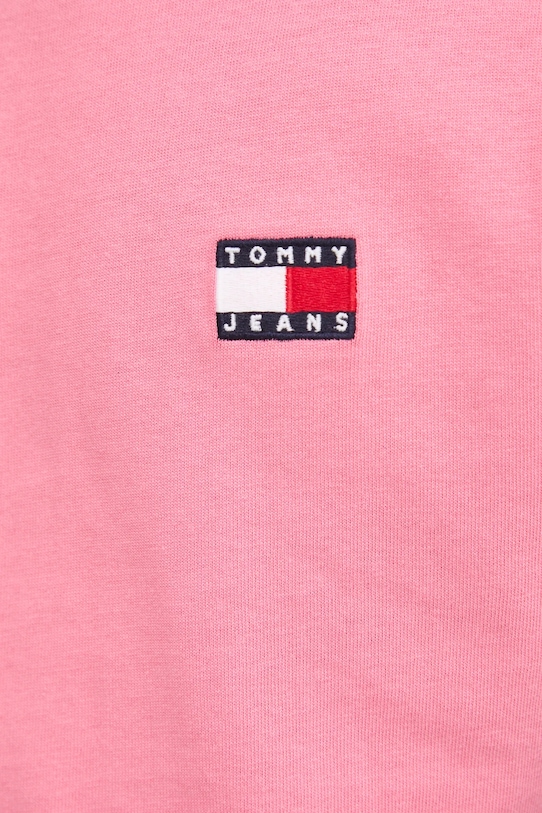 Tommy Jeans t-shirt bawełniany DM0DM20322 różowy