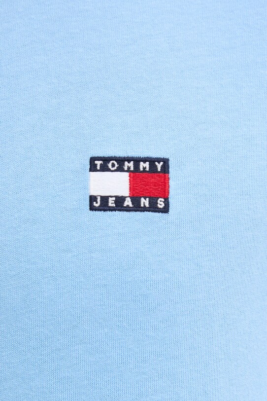 Хлопковая футболка Tommy Jeans голубой DM0DM20322