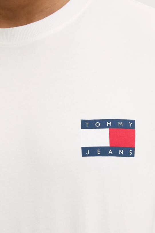 Μπλουζάκι Tommy Jeans DM0DM20346 λευκό