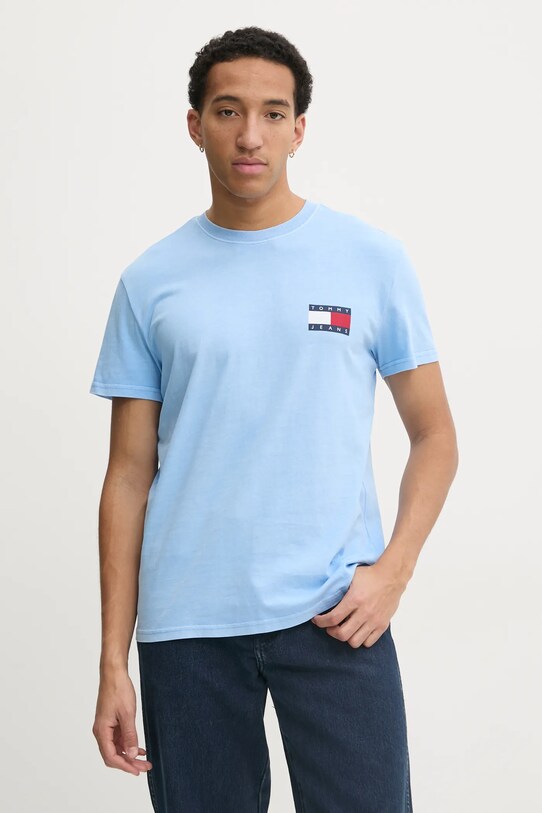 Tommy Jeans tricou albastru DM0DM20346