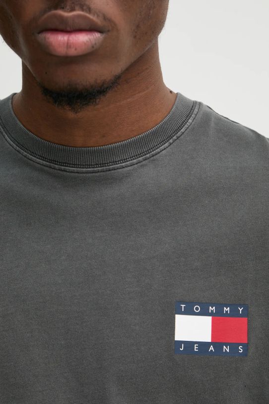 Tommy Jeans tricou DM0DM20346 gri