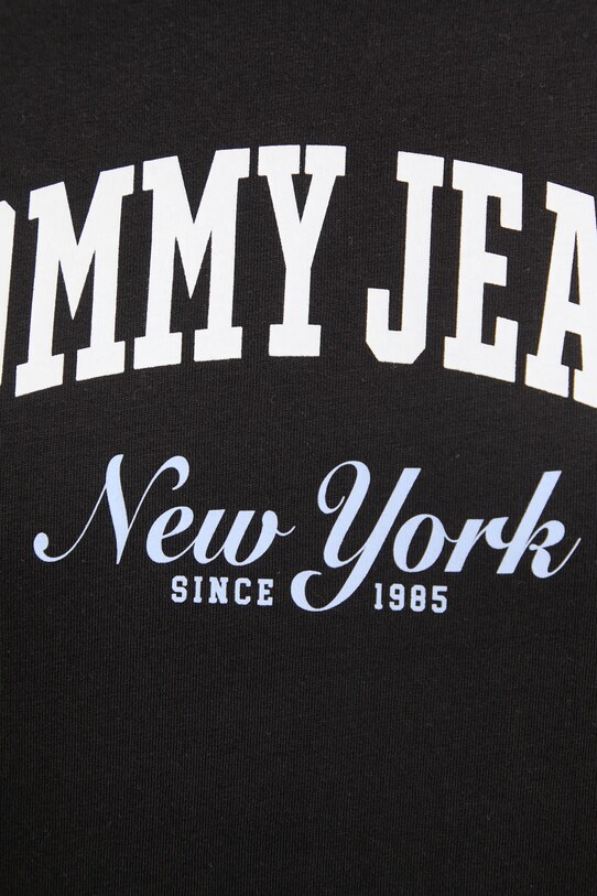 Хлопковая футболка Tommy Jeans DM0DM20362 чёрный
