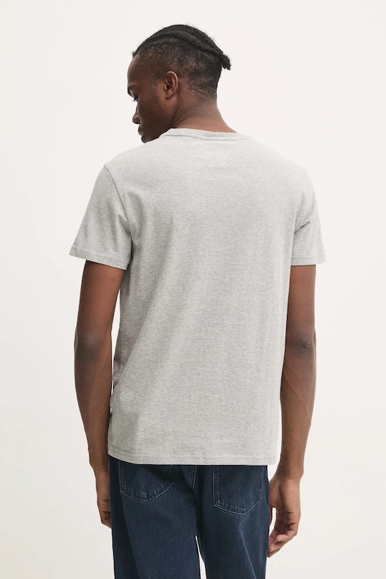 Odzież Tommy Jeans t-shirt bawełniany DM0DM20365 szary