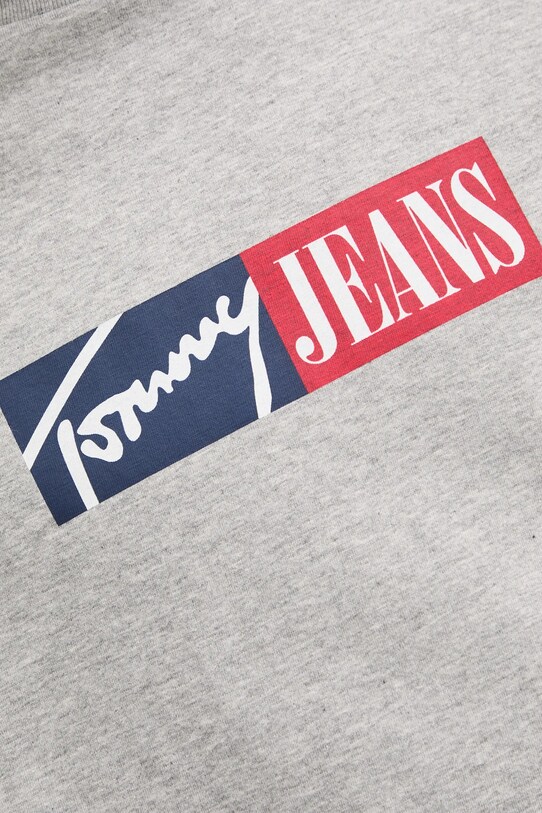 Bavlnené tričko Tommy Jeans DM0DM20365 sivá