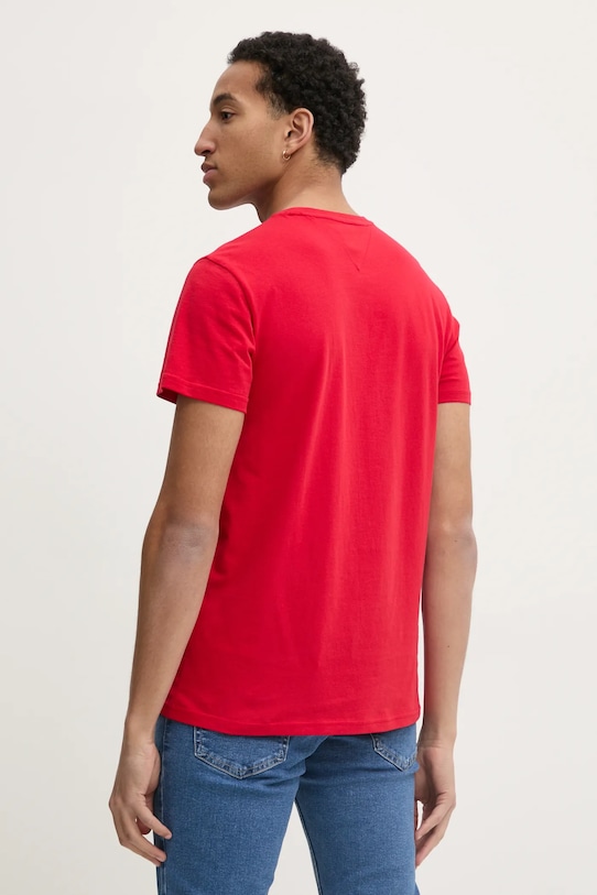 Odjeća Pamučna majica Tommy Jeans DM0DM20365 crvena