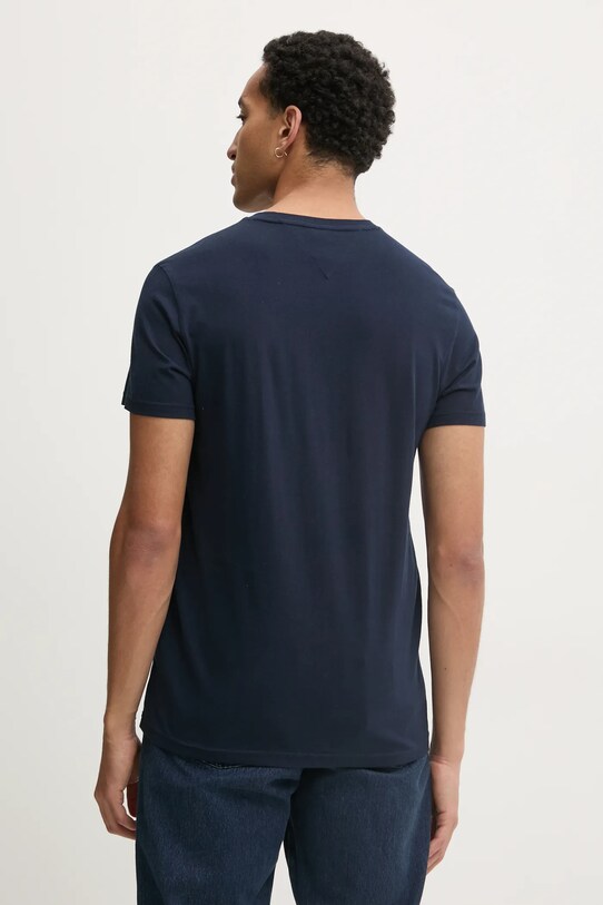 Дрехи Памучна тениска Tommy Jeans DM0DM20365 тъмносин