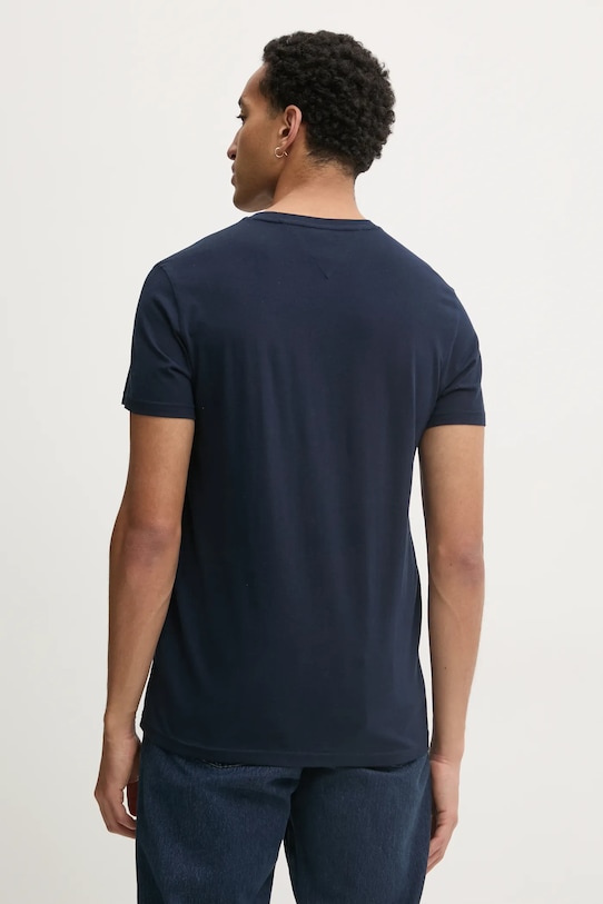 Oblečení Bavlněné tričko Tommy Jeans DM0DM20365 námořnická modř
