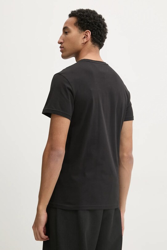 Tommy Jeans tricou din bumbac DM0DM20365 negru SS25