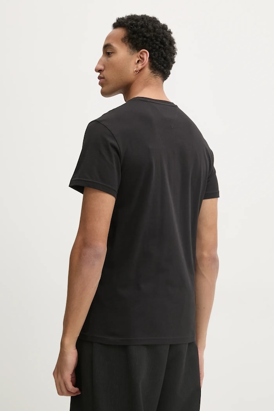 Bavlnené tričko Tommy Jeans DM0DM20365 čierna SS25