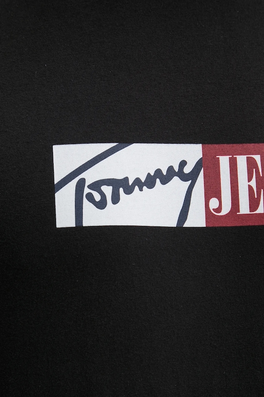 Bavlnené tričko Tommy Jeans čierna DM0DM20365