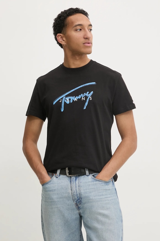 Tommy Jeans t-shirt czarny DM0DM21109