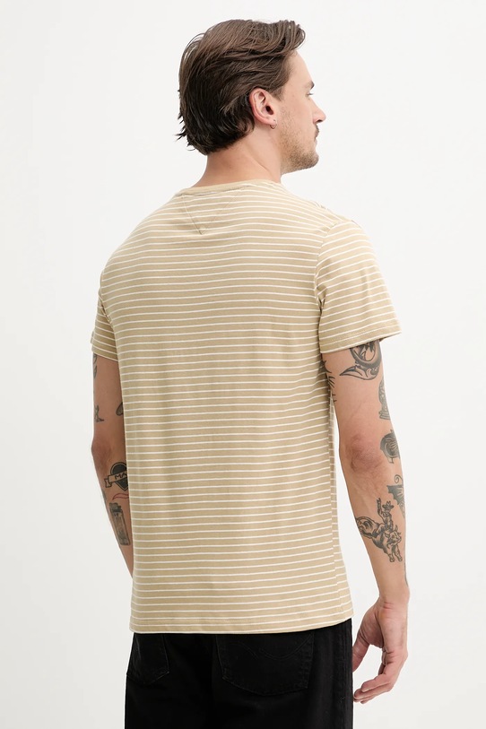 Odzież Tommy Jeans t-shirt bawełniany DM0DM20377 zielony