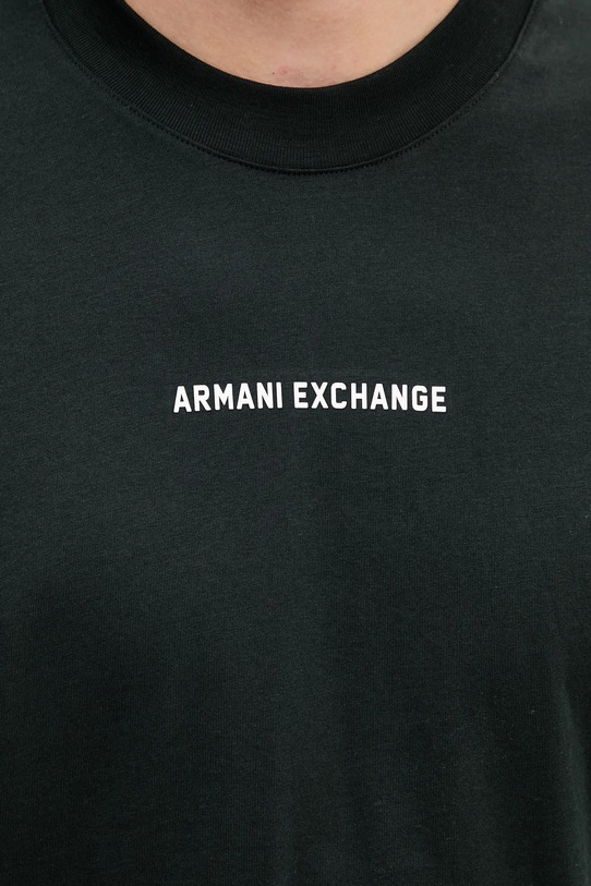 Bombažna kratka majica Armani Exchange XM000588.AF12308 zelena