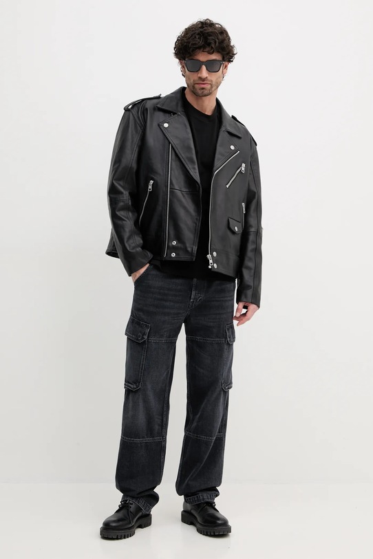 Armani Exchange tricou din bumbac XM000322.AF10361 negru SS25