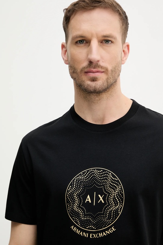 Armani Exchange t-shirt bawełniany czarny XM000328.AF10364